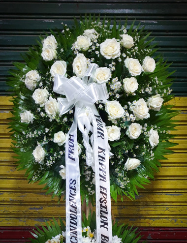 Merrie Funeral stand -  Pangasinan Flower Shop - Dagupan City, Pangasinan, Philippines