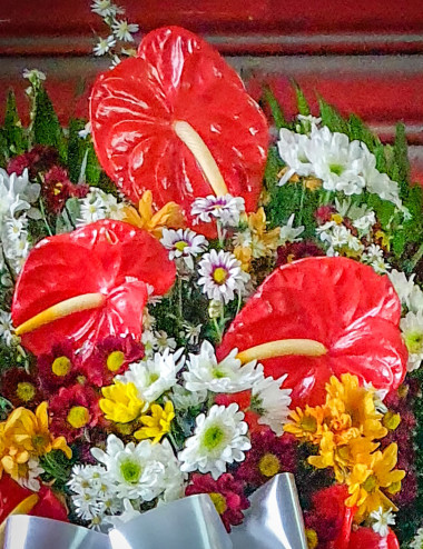 Magnolia Funeral stand -  Pangasinan Flower Shop - Dagupan City, Pangasinan, Philippines