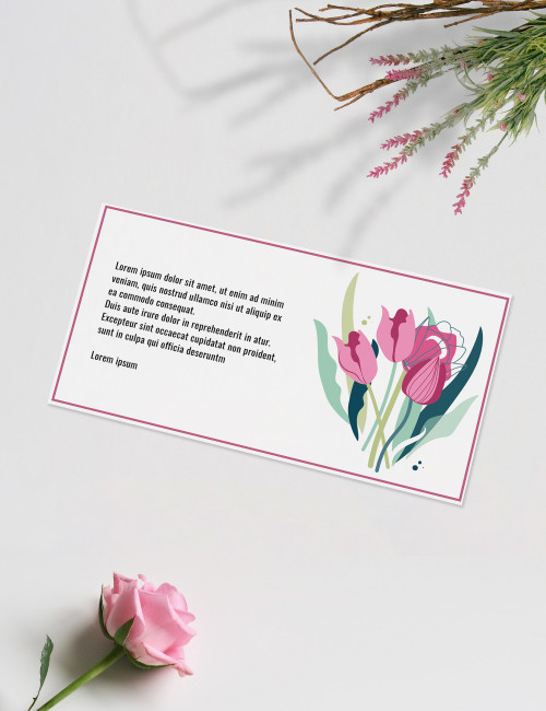 Custom gift card - Tulips