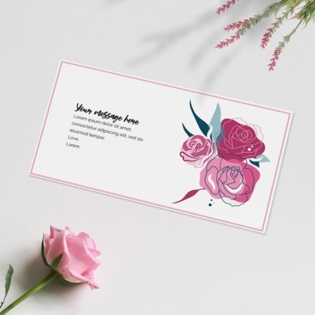 Custom gift card - Roses