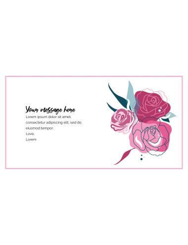 Custom gift card - Roses Pangasinan Flower Shop Delivery Service