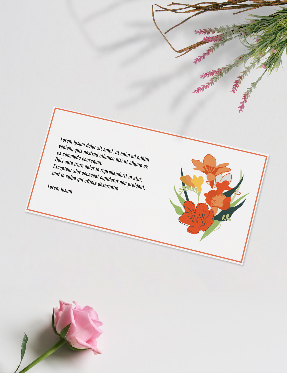 Custom gift card - Freesias