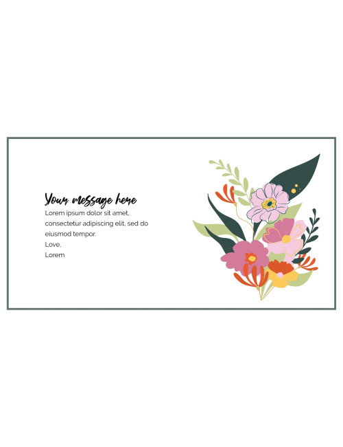 Custom gift card - Assorted Flowers