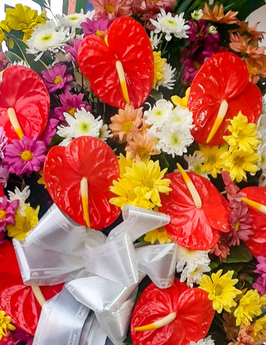 Neva Funeral stand - Pangasinan Flower Shop - Dagupan City, Pangasinan, Philippines