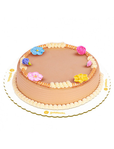 Classic Caramel Blooms 9 inch round (Goldilocks Cake) Pangasinan Flower Shop Delivery Service