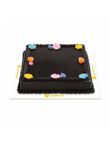 Classic Chocolate Blooms 12x12 (Goldilocks Cake) Pangasinan Flower Shop Delivery Service