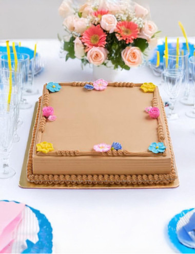 Classic Mocha Blooms 12x12 (Goldilocks Cake) Pangasinan Flower Shop Delivery Service