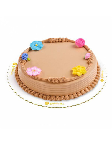 Classic Mocha Blooms 9 inch round (Goldilocks Cake) Pangasinan Flower Shop Delivery Service