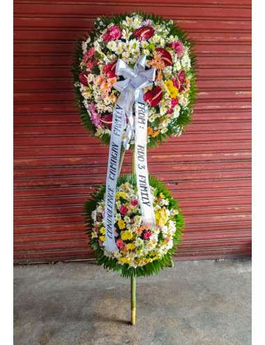 Shaunta Funeral stand -  Pangasinan Flower Shop - Dagupan City, Pangasinan, Philippines