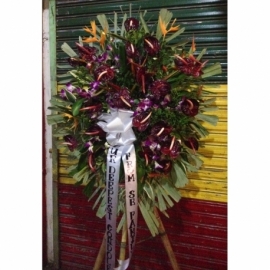 Hoa Funeral stand -  Pangasinan Flower Shop - Dagupan City, Pangasinan, Philippines