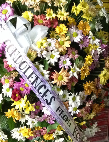 Corina Funeral stand -  Pangasinan Flower Shop - Dagupan City, Pangasinan, Philippines