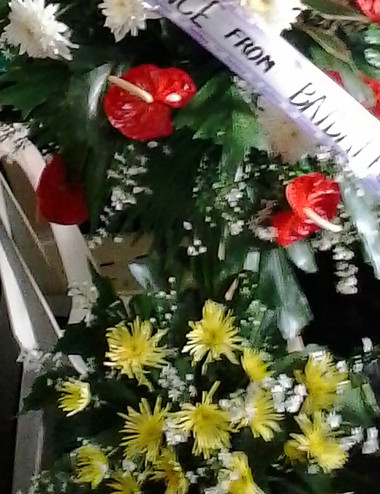 Makeda Funeral stand -  Pangasinan Flower Shop - Dagupan City, Pangasinan, Philippines