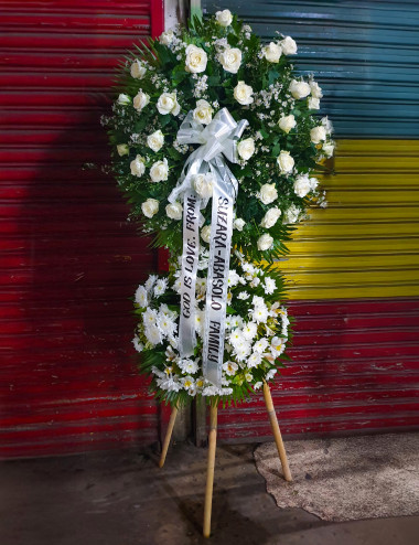 Merrie Funeral stand -  Pangasinan Flower Shop - Dagupan City, Pangasinan, Philippines